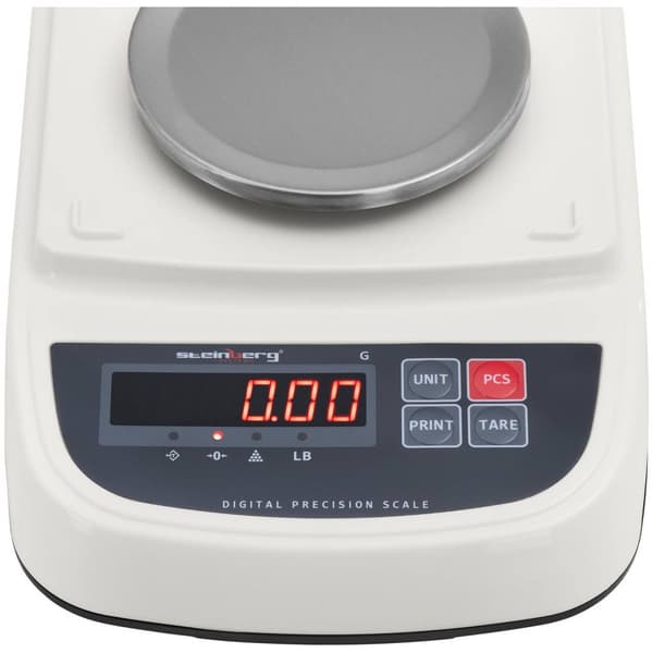 Steinberg Systems Precisionsvåg - 200 g / 0,01 g - Ø 130 mm - LED - vindskydd