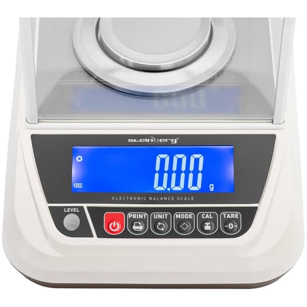 Steinberg Systems Precisionsvåg - 300 g / 0,001 g - Ø 82 mm - LCD - vindskydd