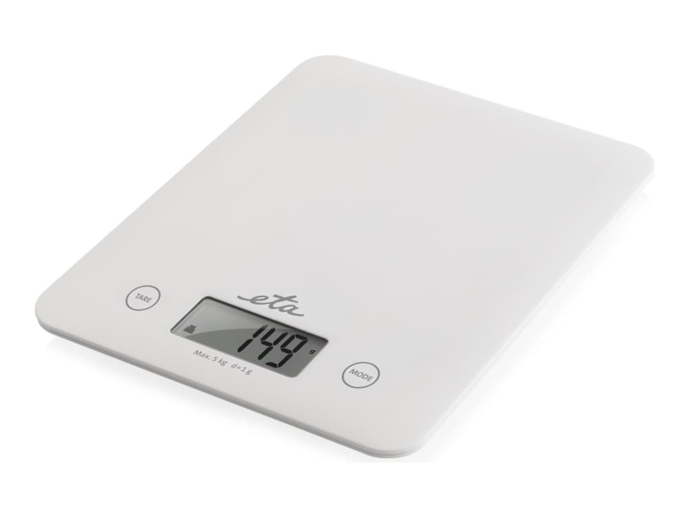 Kitchen scales ETA Kitchen scales Lori ETA277790000 Maximum weight (capacity) 5kg, Graduation 1 g, Display type LCD, White