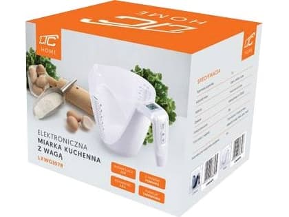 Ltc Elektronisk köksvåg, tillbringare, vit. yxapud