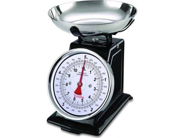 Terraillon KEG41019BK, Elektronisk köksvåg, 5 kg, 1 g, Svart, Countertop, Rektangel
