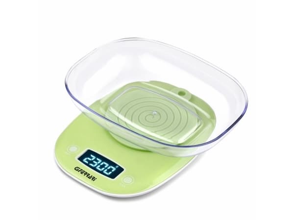 G3 Ferrari Wendy, Sähkökeittiövaaka, 5 kg, 1 g, Vihreä, Pöytämalli, Suorakulmio