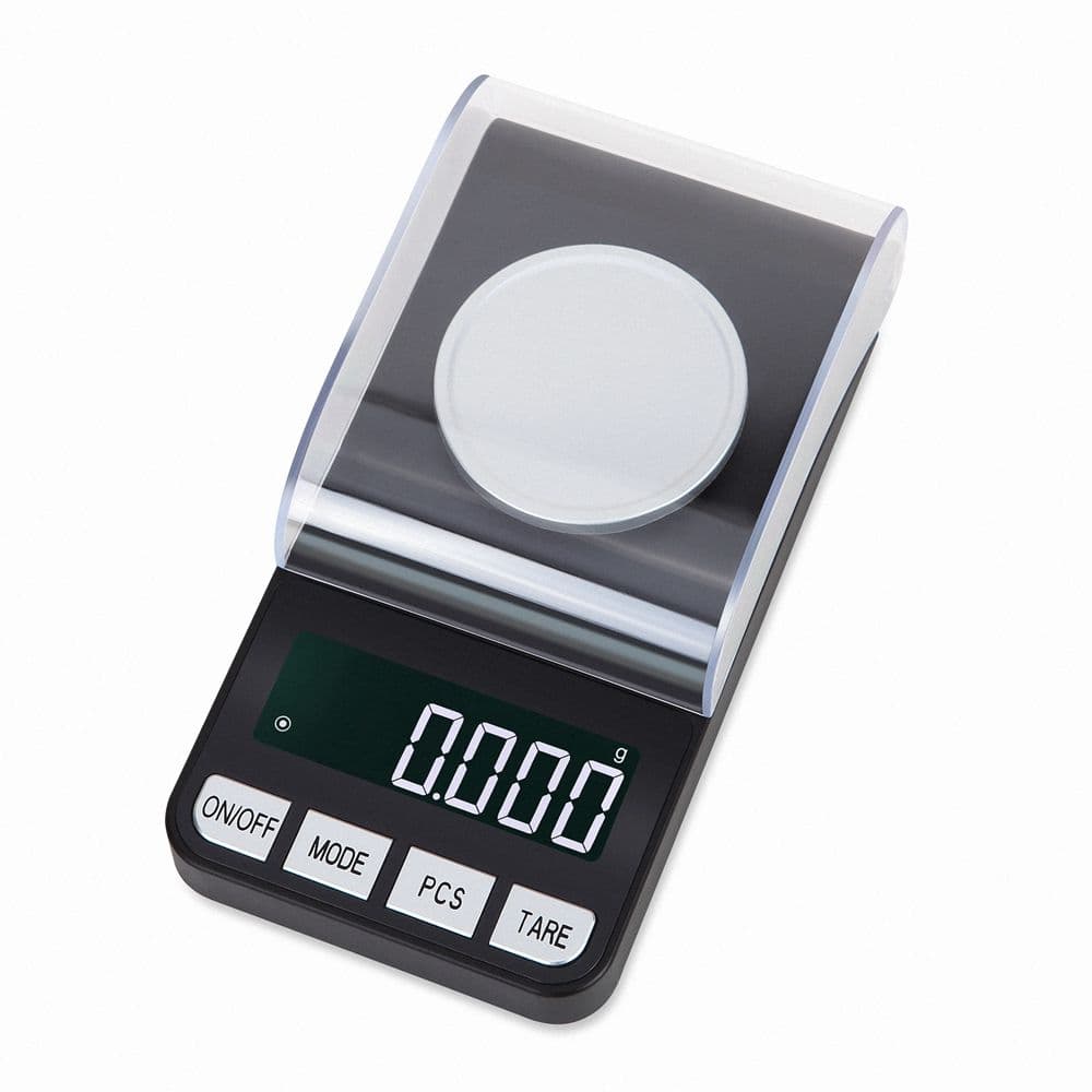 Batteri / USB uppladdningsbar digitalvåg 50 g / 0,001 g