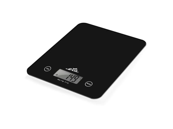 Eta Lori, Sähkökeittiövaaka, 5 kg, 1 g, Musta, Muovi, Muovi