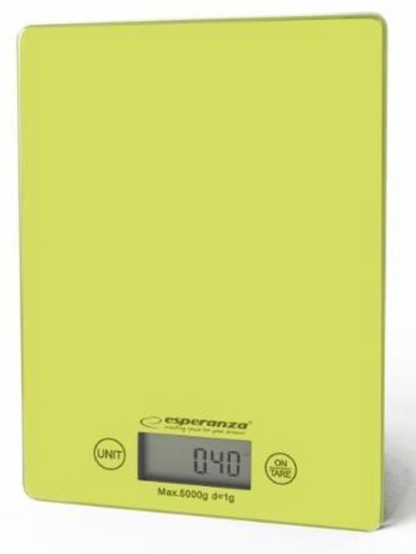 Esperanza EKS002G köksvåg Elektronisk köksvåg Grön, Gul bänkskiva rektangel