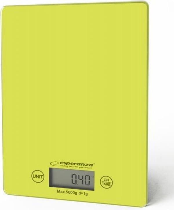 Esperanza EKS002G köksvåg Elektronisk köksvåg Grön, Gul bänkskiva rektangel