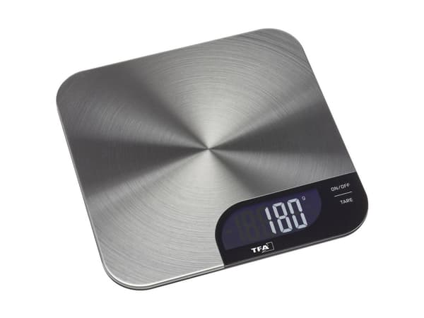 TFA-Dostmann Cheesecake, Elektronisk kjøkkenvekt, 5,199 kg, 5 g, Rustfritt stål, Plast, Rustfritt stål, Rustfritt stål