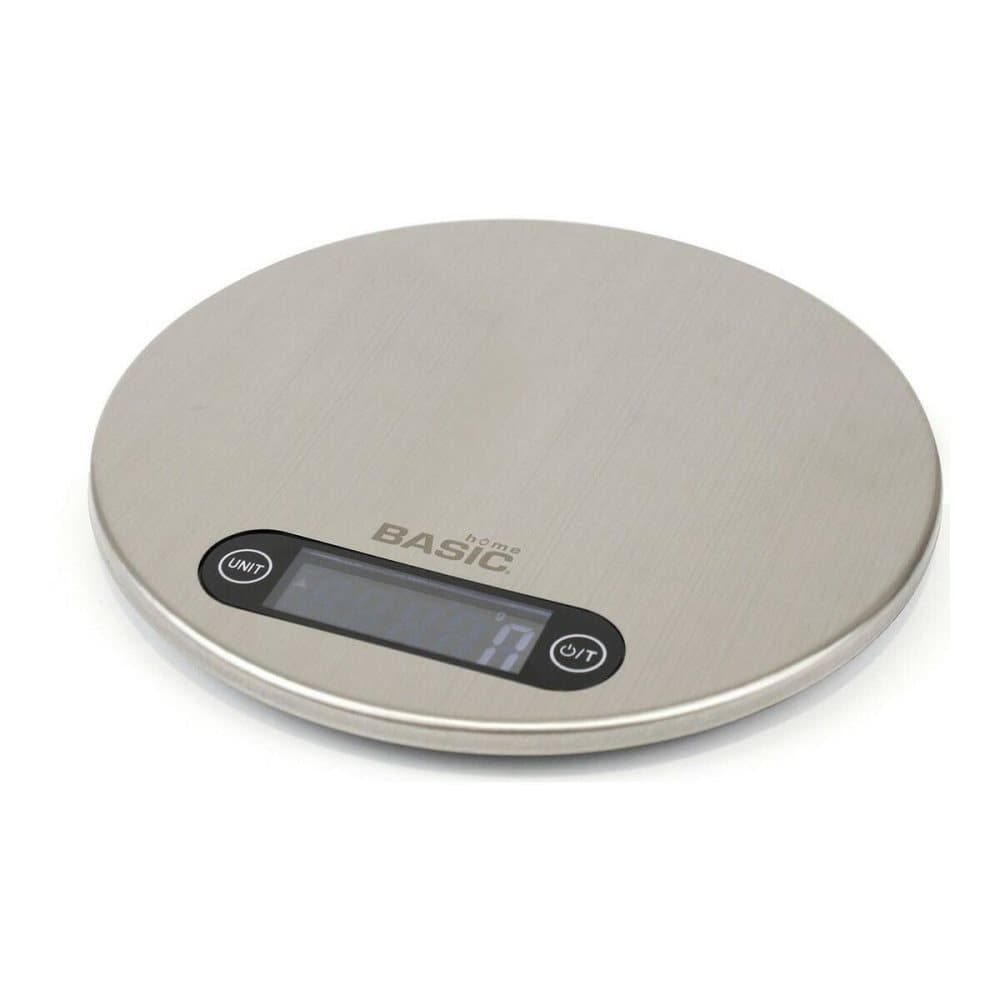 Digital Kitchen Scale Basic Home Silver 5 kg (20 x 2,1 cm)