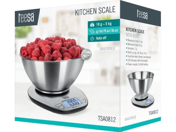 Teesa TSA0812 kjøkkenvekt med skål opp til 5 kg