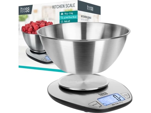 Teesa TSA0812 kjøkkenvekt med skål opp til 5 kg