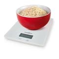 Miniatyrbillede 7 af 9: Nedis KASC610WT Køkkenvægt Digital Glas / Plast Hvid