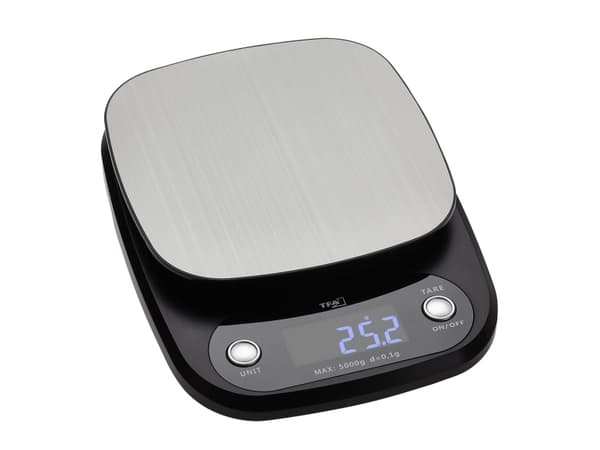 TFA-Dostmann Apple Pie, Elektronisk köksvåg, 5 kg, 0,1 g, Antracit, Plast, Rostfritt stål, Rostfritt stål