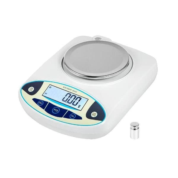 500g kapacitet 0,01g noggrannhet laboratorium analytisk våg, hög precision, flera användbara funktioner, stabil och exakt mätning