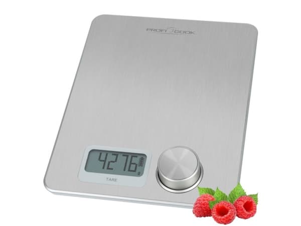 ProfiCook PC-KW 1263, Elektronisk köksvåg, 5 kg, 1 g, Rostfritt stål, Bänkdiskmaskin, Rektangel