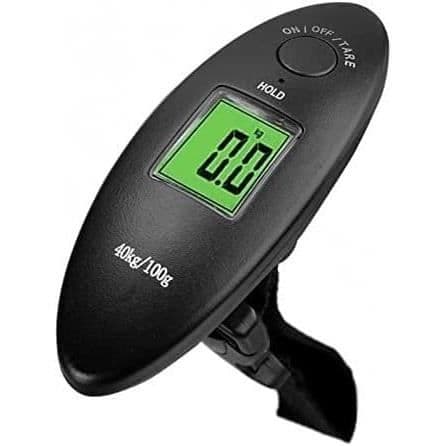 Digital bagagevåg 40 kg-100 g för resväska, resväska, hängvåg, minifickavåg (färg: svart) zhengz[180]