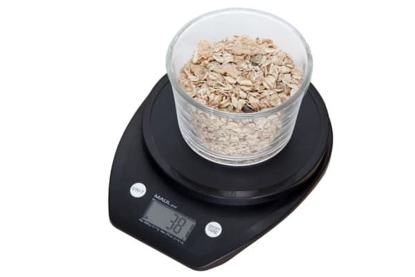 MAUL 1646090, Elektronisk köksvåg, 5 kg, 1 g, Svart, Plast, Rund