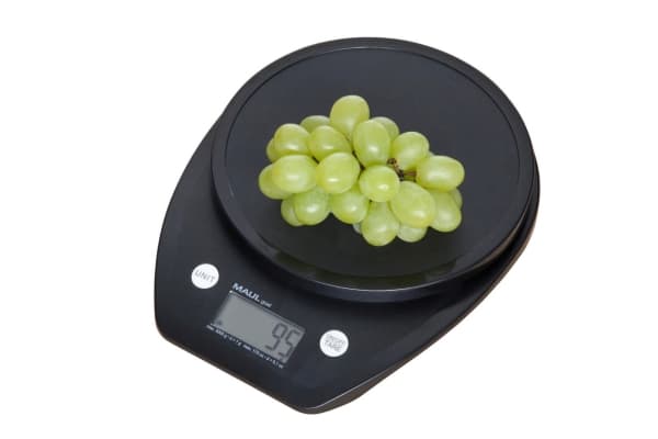 MAUL 1646090, Elektronisk köksvåg, 5 kg, 1 g, Svart, Plast, Rund