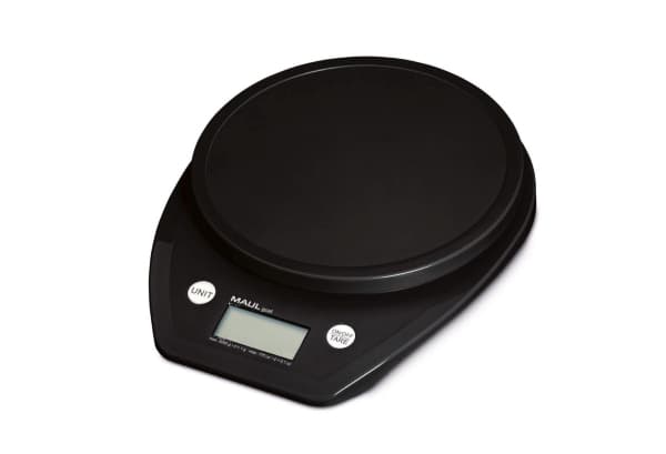 MAUL 1646090, Elektronisk köksvåg, 5 kg, 1 g, Svart, Plast, Rund