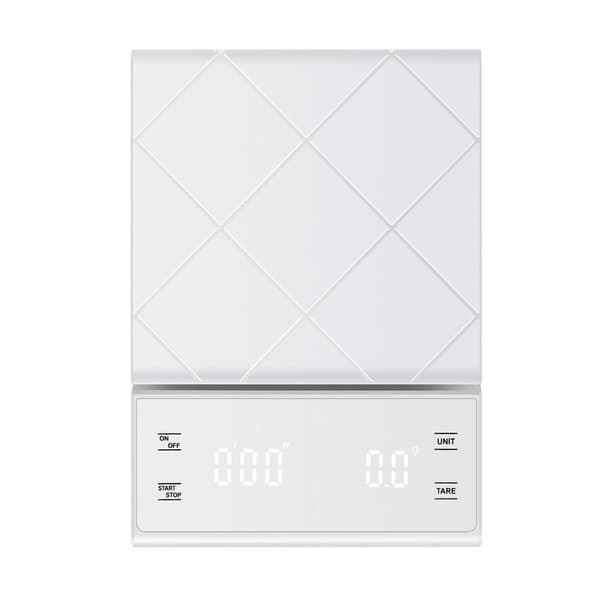 INF 5 kg/0,1 g kaffevekt med timer USB-lading