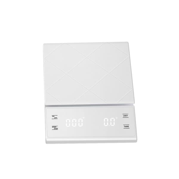 INF 5 kg/0,1 g kaffevekt med timer USB-lading