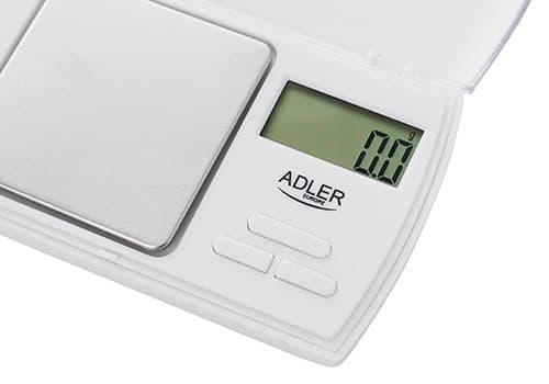 Adler AD 3161 keittiövaaka Valkoinen suorakulmio Elektroninen henkilövaaka