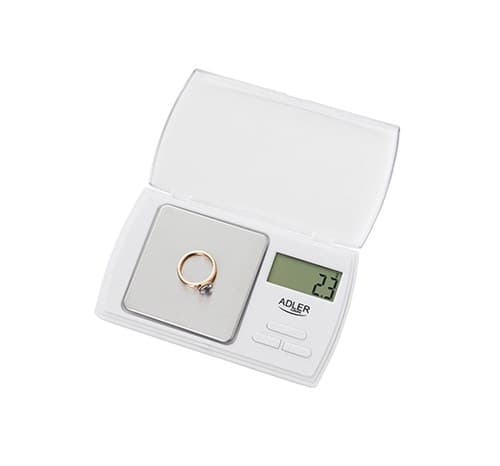 Adler AD 3161 keittiövaaka Valkoinen suorakulmio Elektroninen henkilövaaka