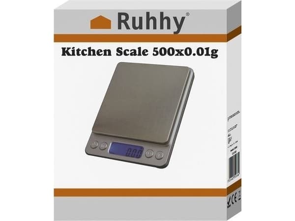 Ruhhy kjøkkenvekt Kjøkkenvekt 500x0,01g Ruhhy 19899
