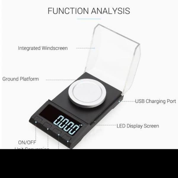 Digital vekt USB-drevet, for å veie kaffe osv. 20g/0.001g