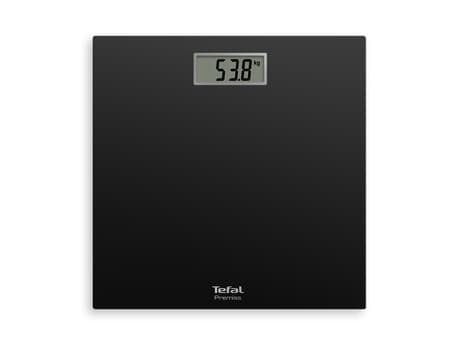 Tefal PP140, Sähkökäyttöinen henkilövaaka, 150 kg, 100 g, Musta, kg, lb, ST, Neliö
