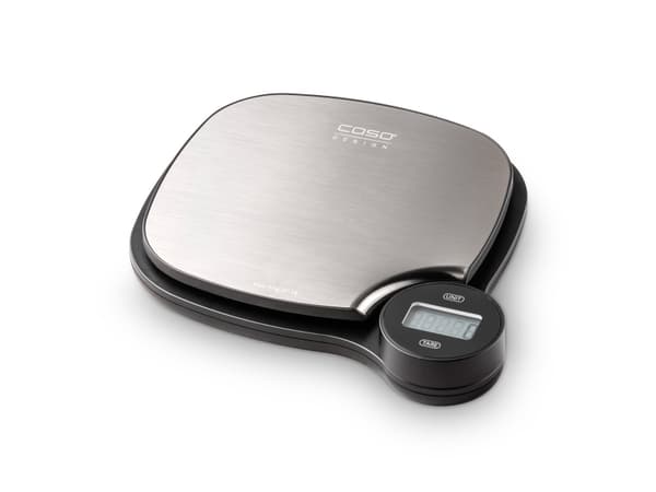 Caso Kitchen EcoMaster, 5 kg, 1 g, Musta, Ruostumaton teräs, Metalli, Pöytämalli, g, ml, oz