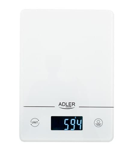 Adler | Köksvåg | AD 3170 | Maxvikt (kapacitet) 15 kg | Examen 1g | Displaytyp LCD | Vit