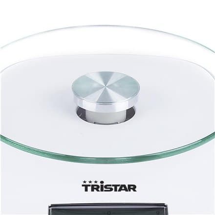 Tristar KW-2445 Keittiövaaka, valkoinen Tristar | Keittiövaaka | KW-2445 | Enimmäispaino (kapasiteetti) 5 kg | Valmistuminen 1g | Disp