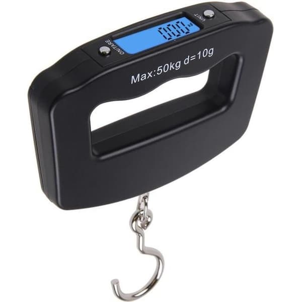 Bagagevåg - Bärbar - 10g/50kg - LCD-skärm - Lätt - Noggrann
