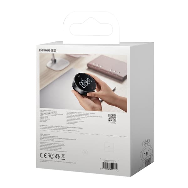 Roterande timer, elektronisk timer, Heyo Pro timer, grå