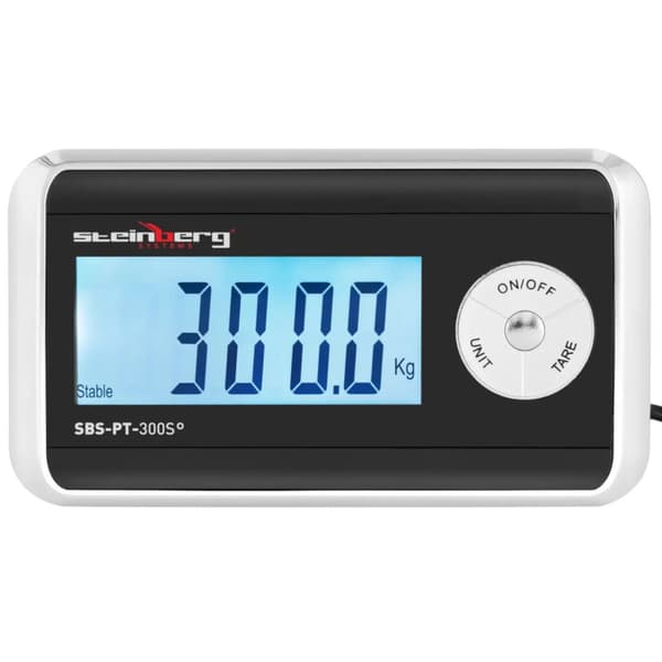 LCD postpaketvåg 31 x 38,5 cm 300 kg / 100 g