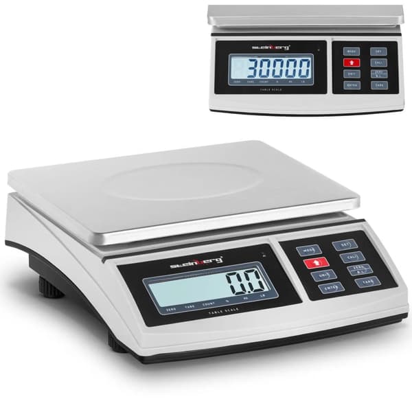 LCD pakkepostvægt 21 x 27 cm 30 kg / 1 g