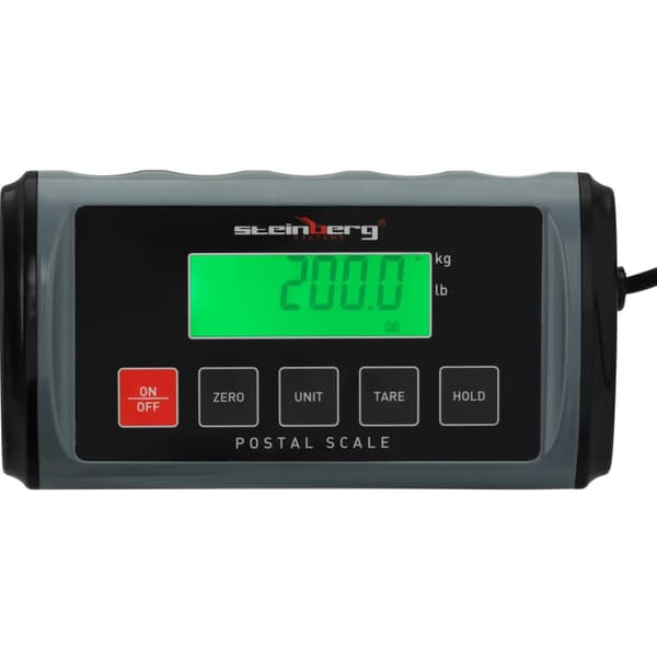 LCD postpakkevægt 35,5 x 40,5 cm 200 kg / 0,1 kg