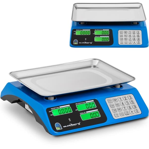 LCD-tjekskala 34 x 24 cm 40 kg / 2 g blå
