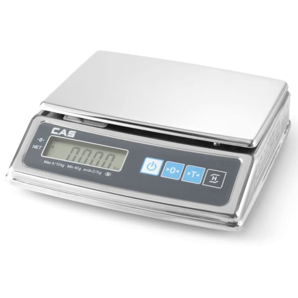 Laillistettu kaupallinen keittiövaaka 5 kg asti 1/2 g CAS - Hendi 580288