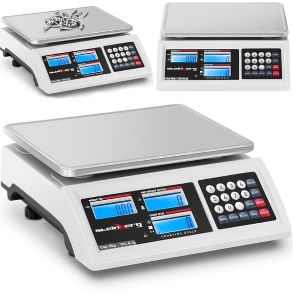 Kauppavaa'an laskenta LCD RS232 6000 g / 0,1 g