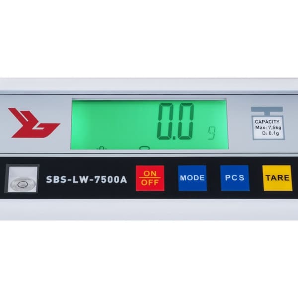 SBS-LW-7500A LCD precisionsskala 0,1g till 7500g