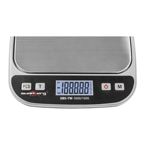 Præcisionslaboratorievægt SBS-TW-3000/100G op til 3000g / 0,1g