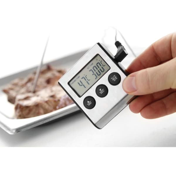 Gastronomitermometer för bakning med sond och timerfunktion - Hendi 271346