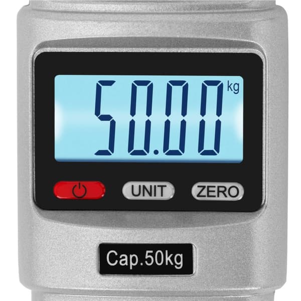 Holdbar, håndholdt LCD krog skala 50kg / 20g