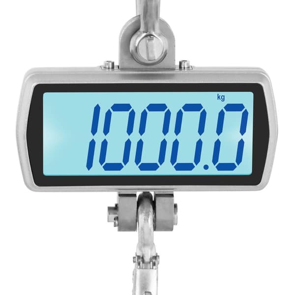 Riippuva varastokoukkuvaaka kaukosäätimellä suuri LCD-näyttö jopa 1T 1000 / 0,5 kg