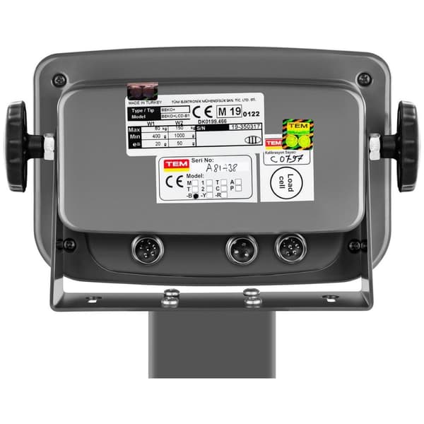 Industriel platformsvægt RS232 interface 150 kg / 50 g LCD M LEGALISERING
