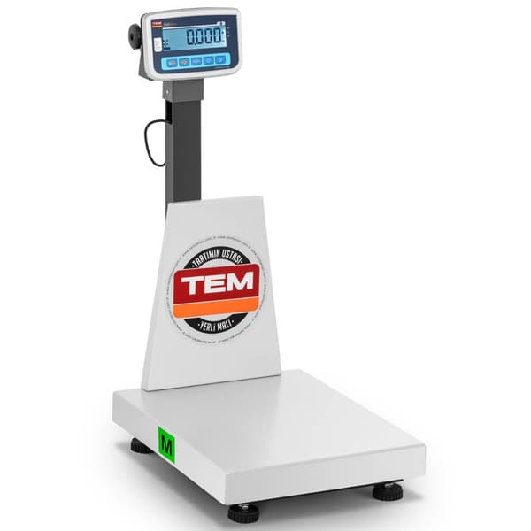 Industriel platformsvægt RS232 interface 150 kg / 50 g LCD M LEGALISERING