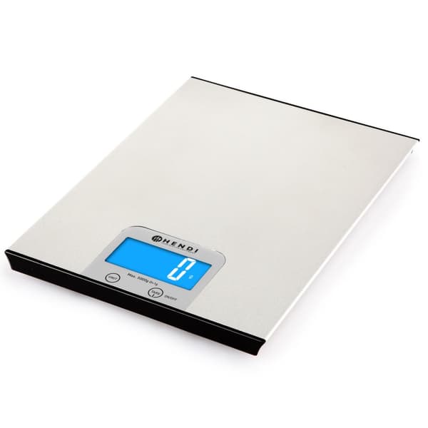 Elektronisk køkkenvægt, præcis, 5000g / 1g - Hendi 580226