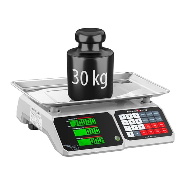 Räkna livsmedelsvåg med minne och styckräkningsfunktion SBS-PW-301CB 30kg / 1g