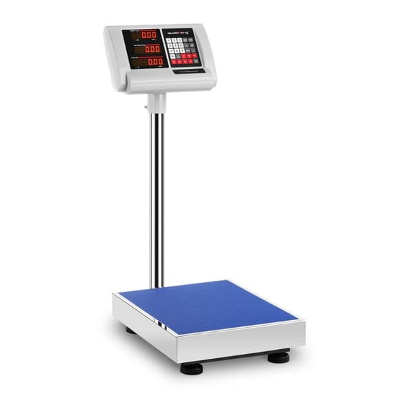 Lagerplatformsvægt med 40x50cm strømforsyning + batteri 60kg / 10g